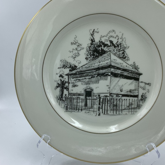 Vintage 1971 Castleton China Fort Pitt Blockhouse 10 3/4” Collector Plate - Picture 4 of 10